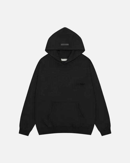 3SSENTIAL BLACK HOODIE
