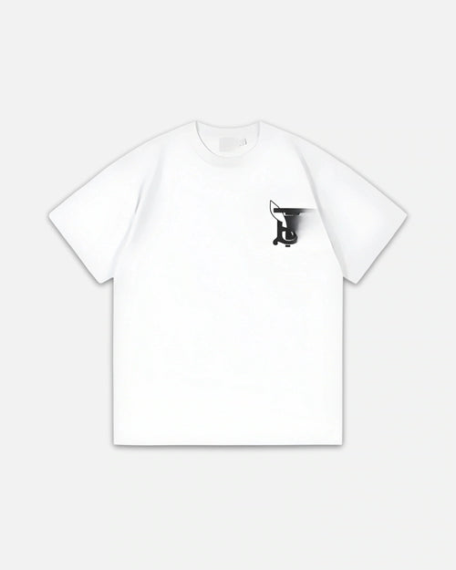 BURRB WHITE TEE