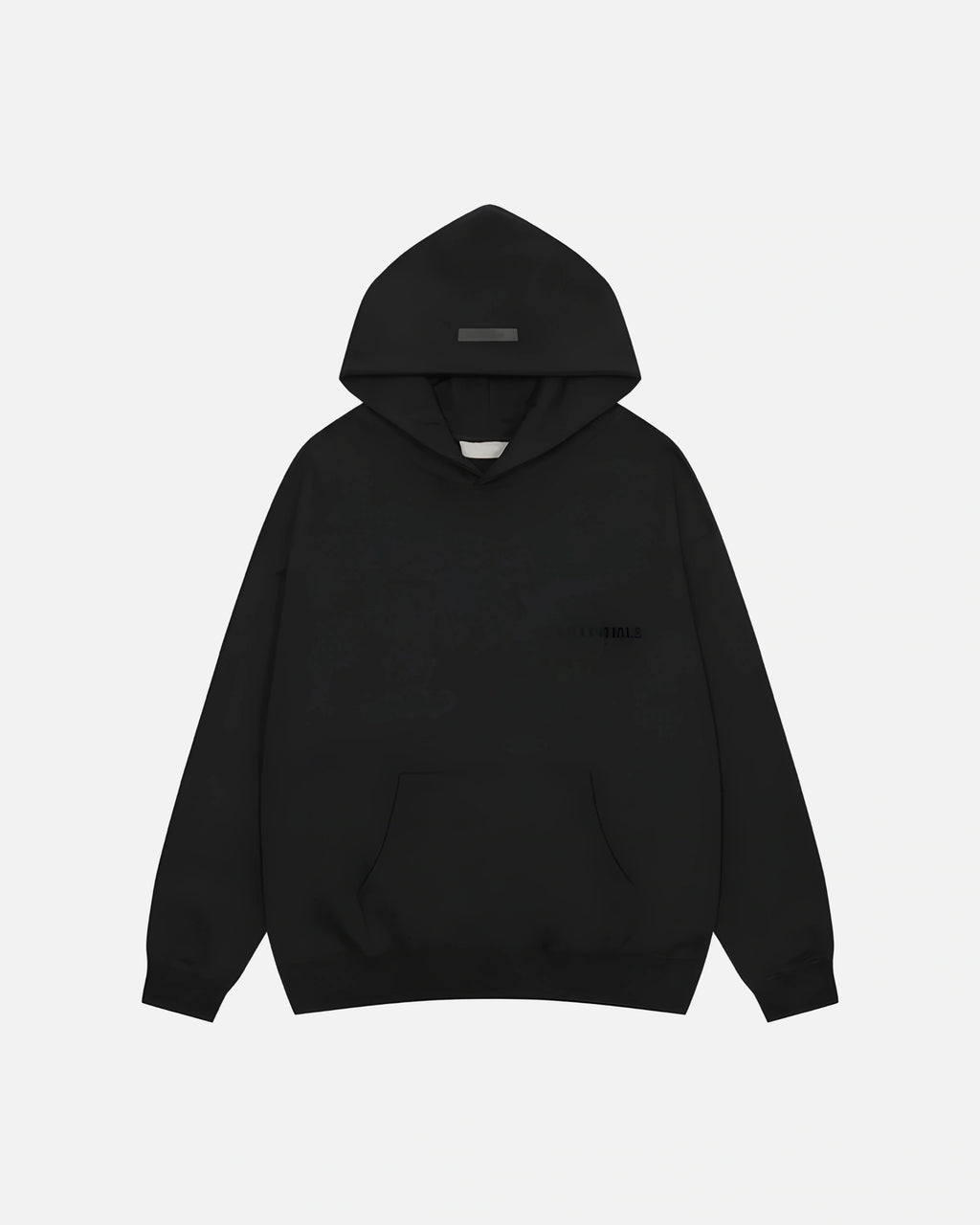 3SSENTIAL BLACK HOODIE