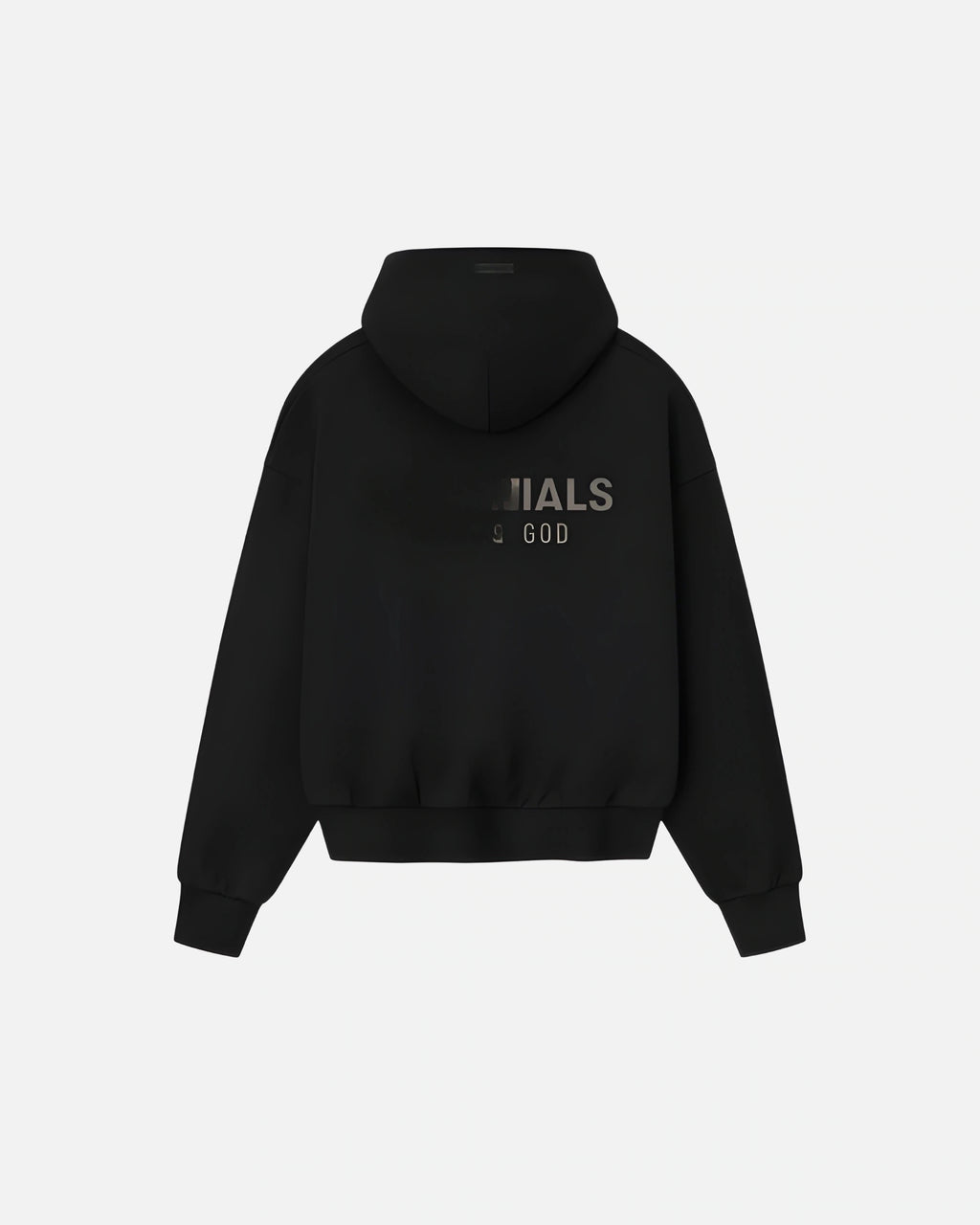 3SSENTIAL BLACK HOODIE