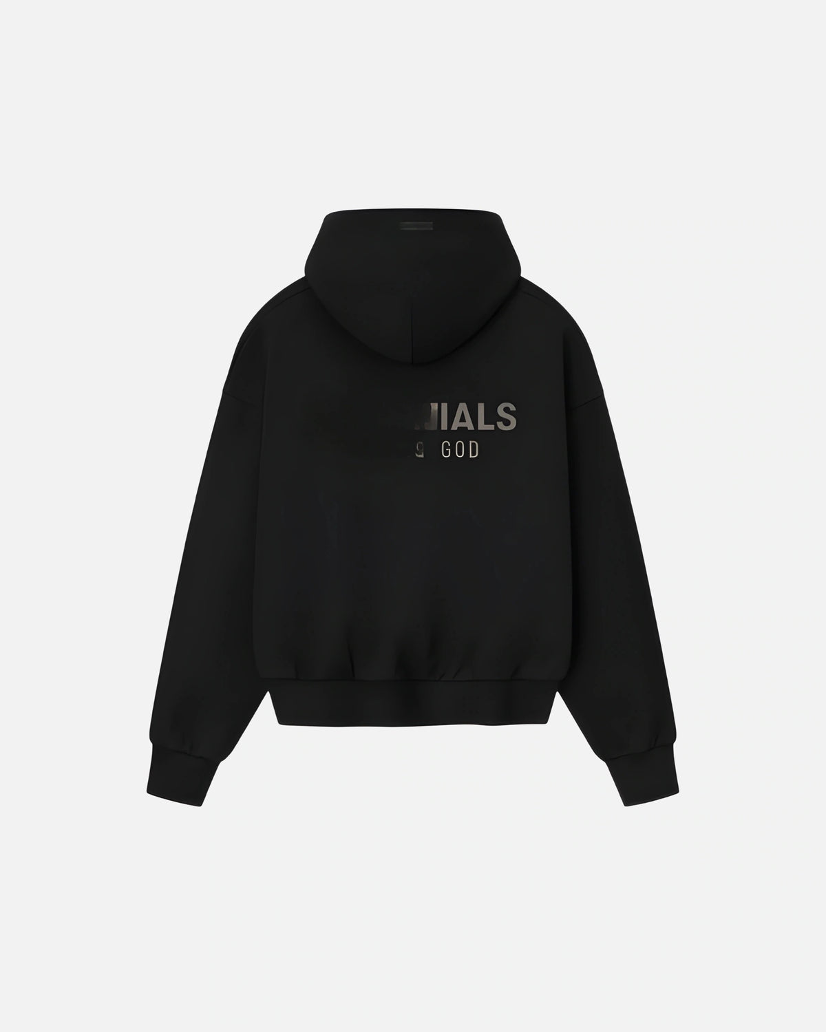 3SSENTIAL BLACK HOODIE