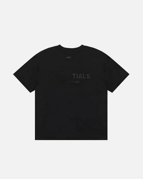 3SSENTIAL BLACK TEE