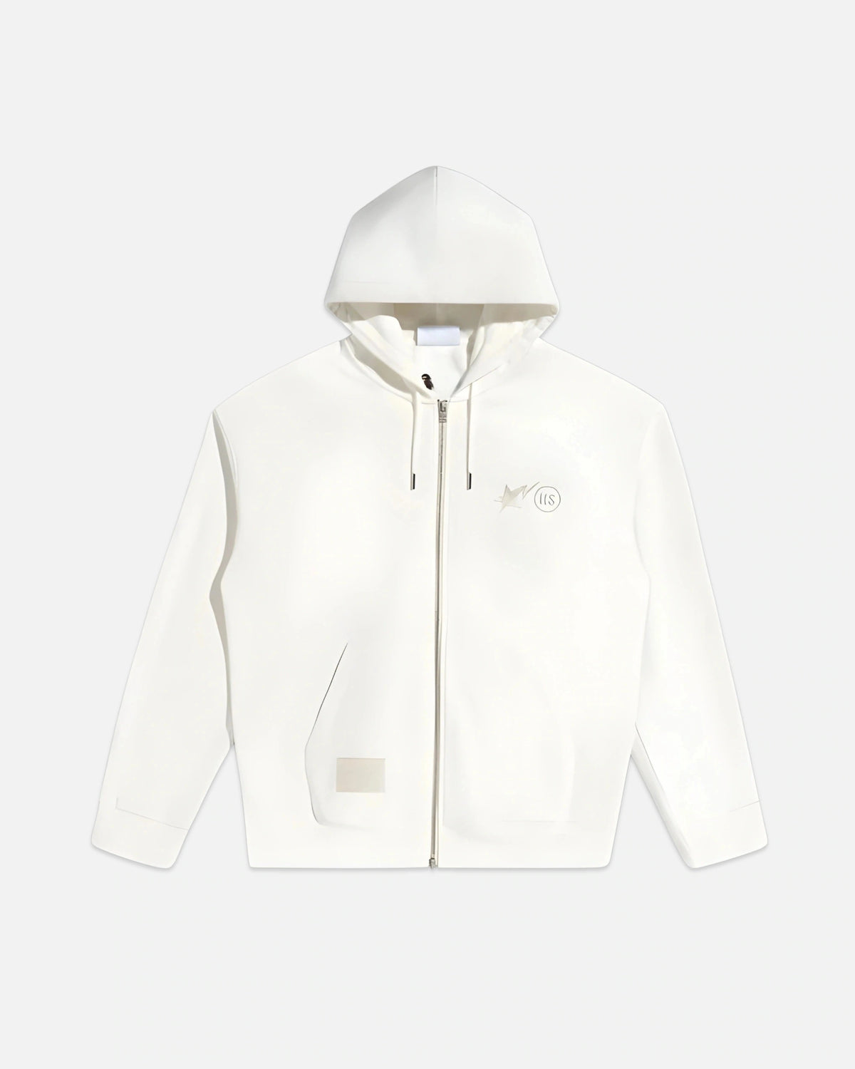 BPE WHITE ZIP HOODIE