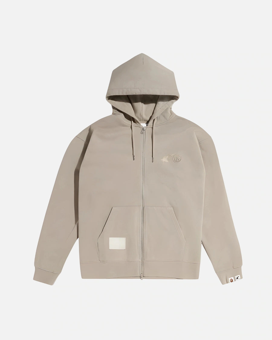 BPE CREAM ZIP HOODIE