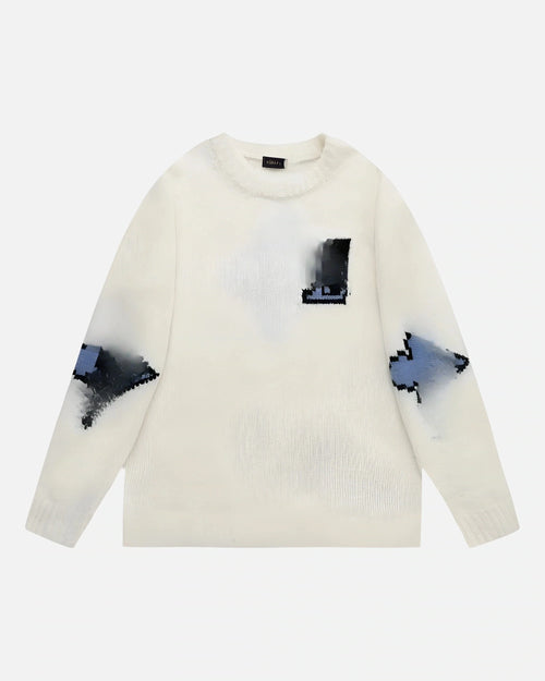 L WHITE SWEATER
